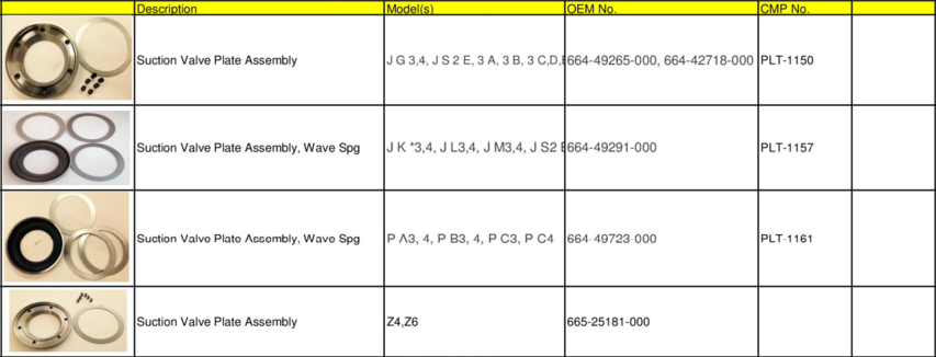 York Suction and Discharge Valves